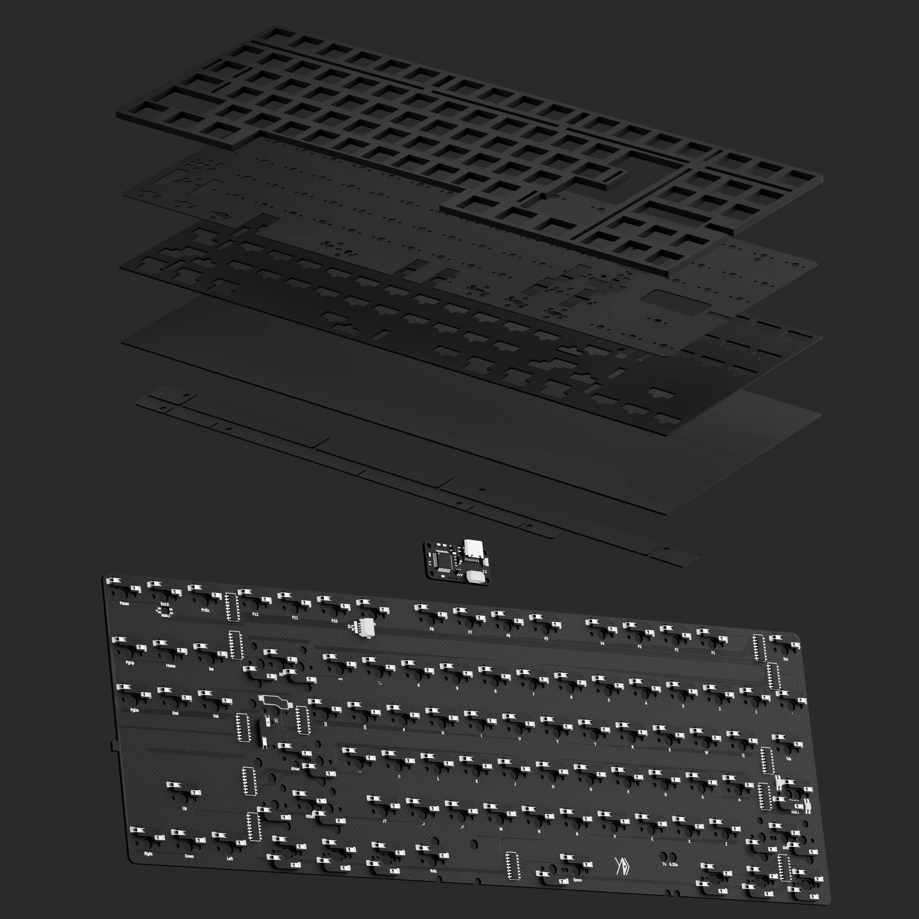 KBD8X MKIII PCB+Foam KIT - Image 2