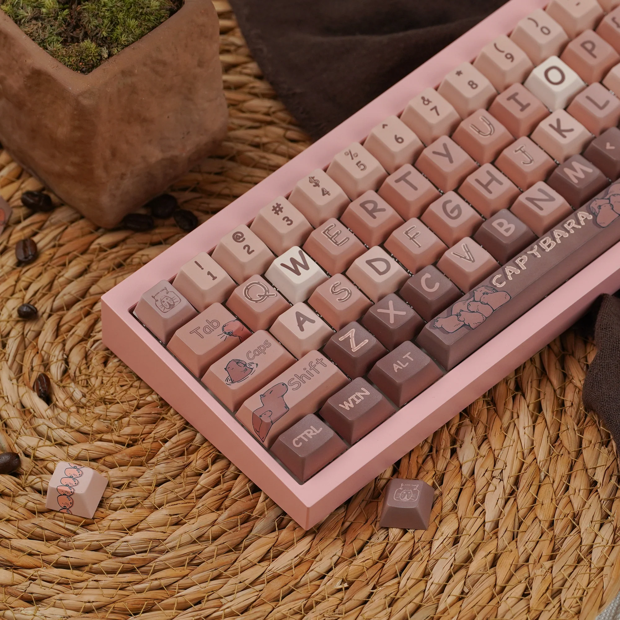 Capybaras daily lifer Cherry Profile Keycaps Set - Image 13