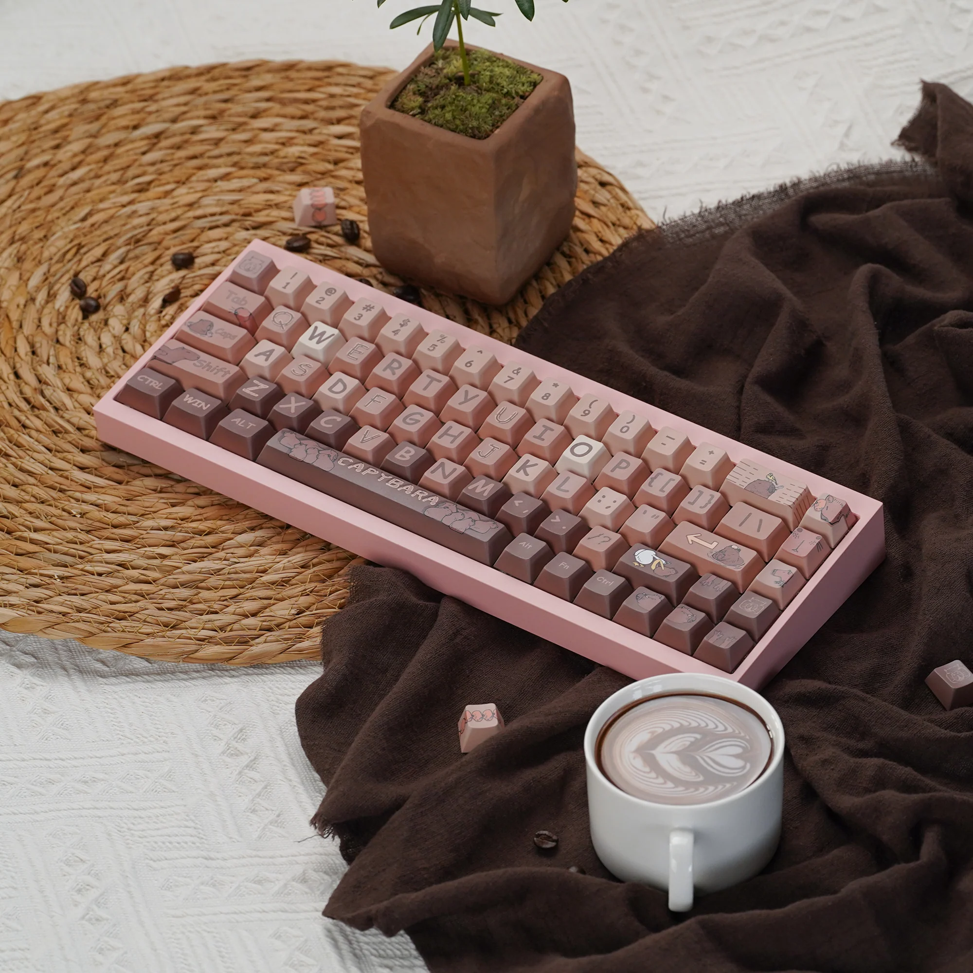 Capybaras daily lifer Cherry Profile Keycaps Set - Image 9