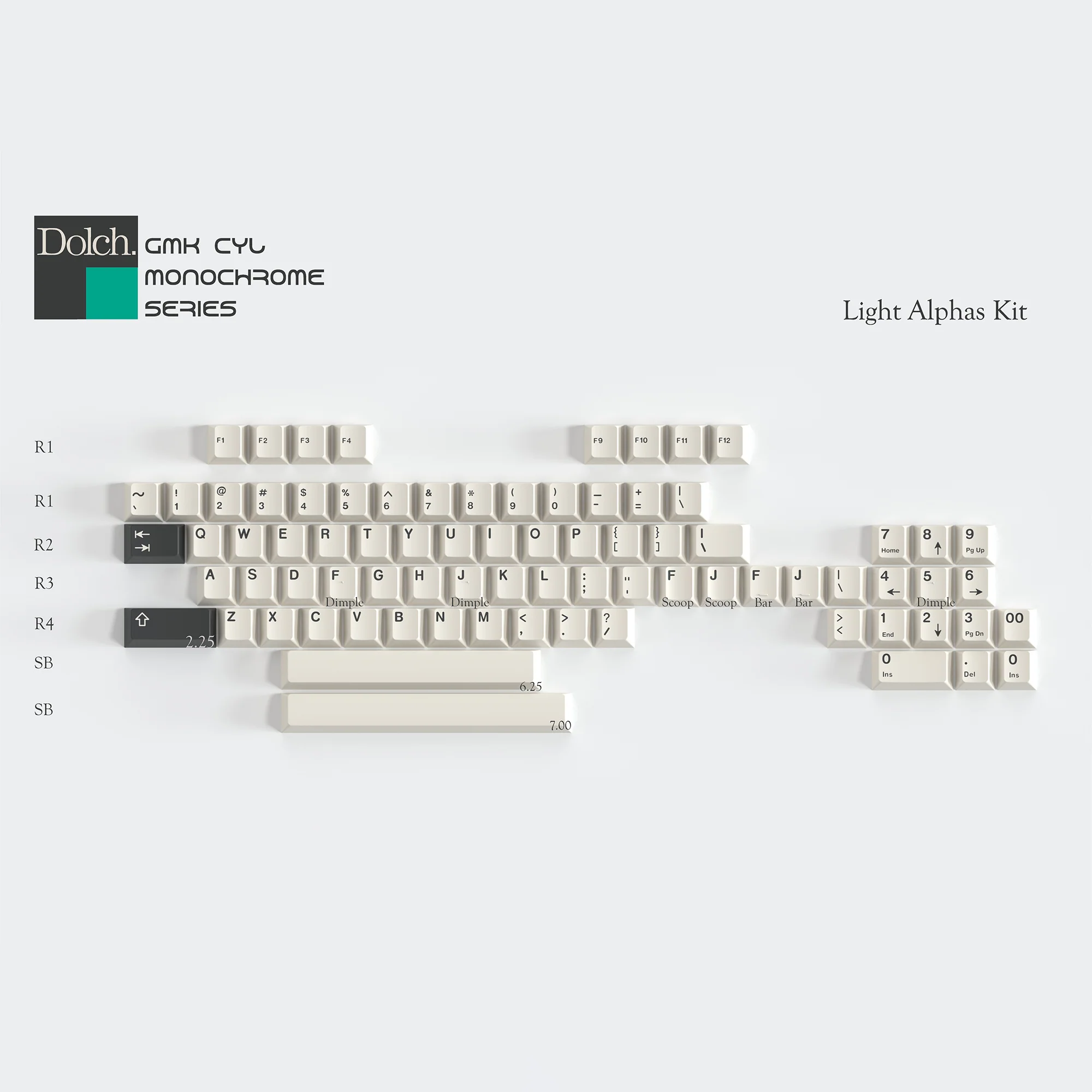 GMK CYL Monochrome Dolch - Image 6