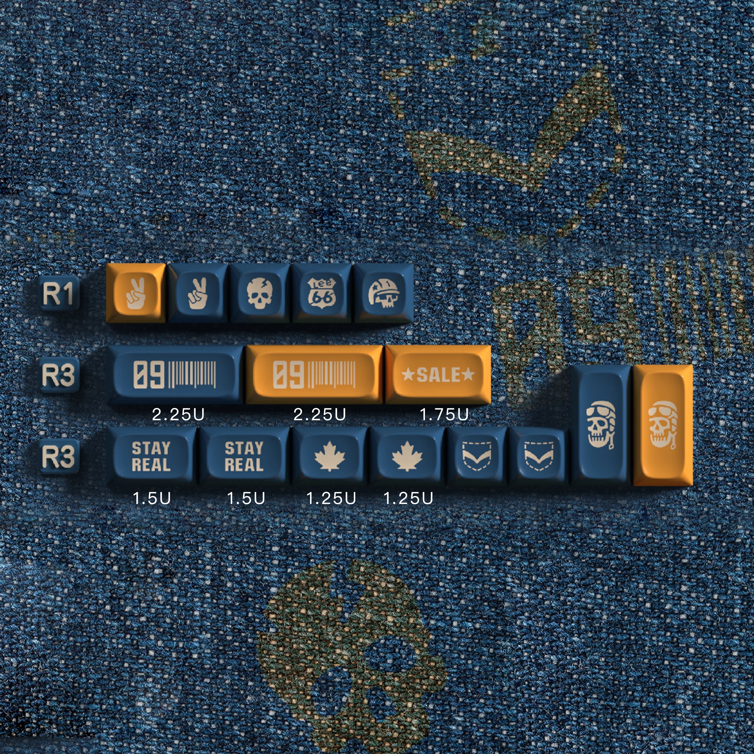 Jeans PGA Profile Keycaps Set - Image 4