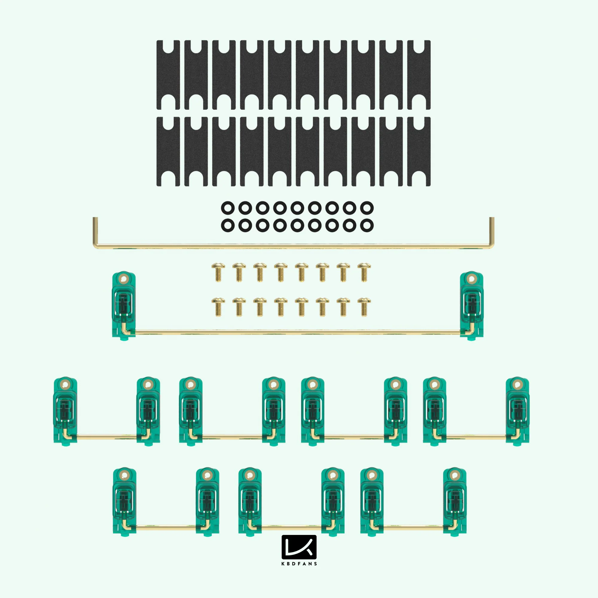 KBDfans Dyboox PC Screw-in Stabilizers - Image 28