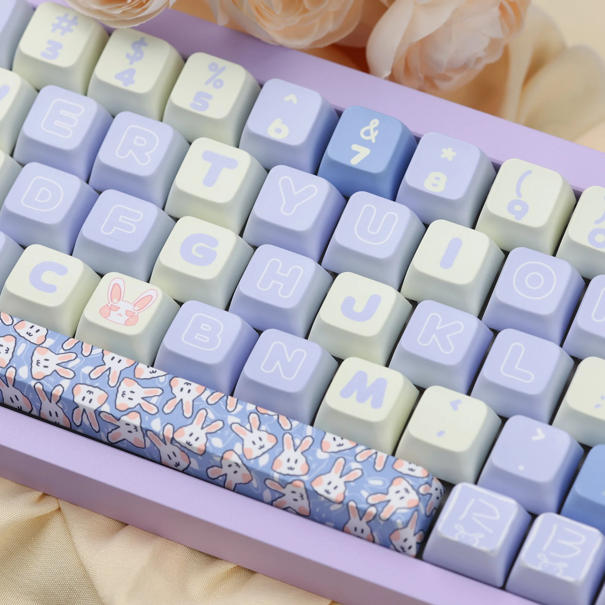 Milk Blue Rabbit MDA Profile Keycaps Set - Image 9