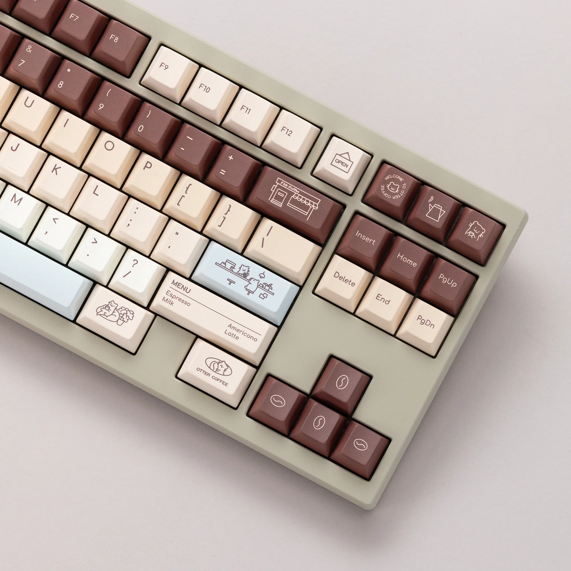 Otter Coffee Cherry profile Keycaps - Image 9