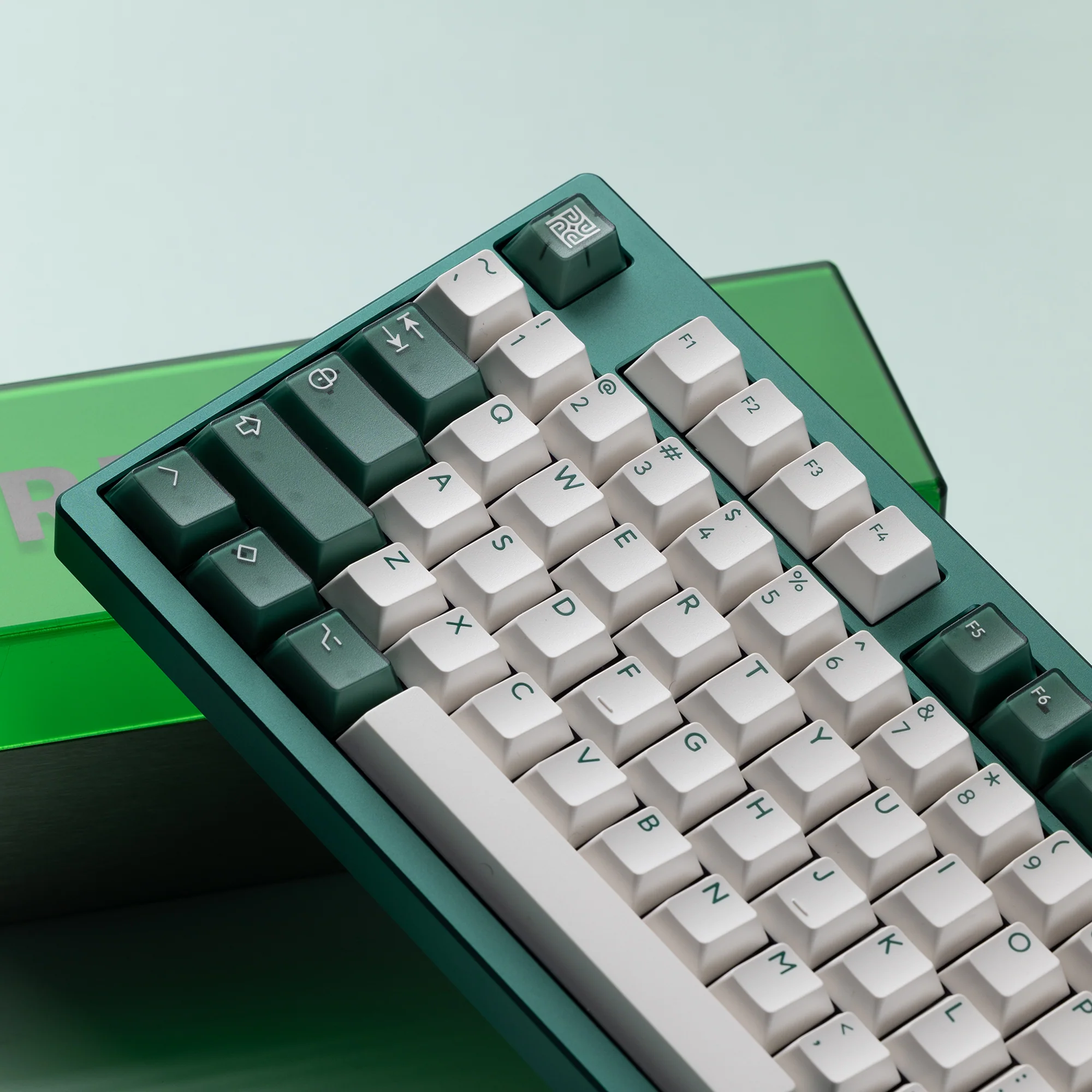 Ready to use Athena 1800 Anodized Pine green with PBTfans TransGreen - Image 10