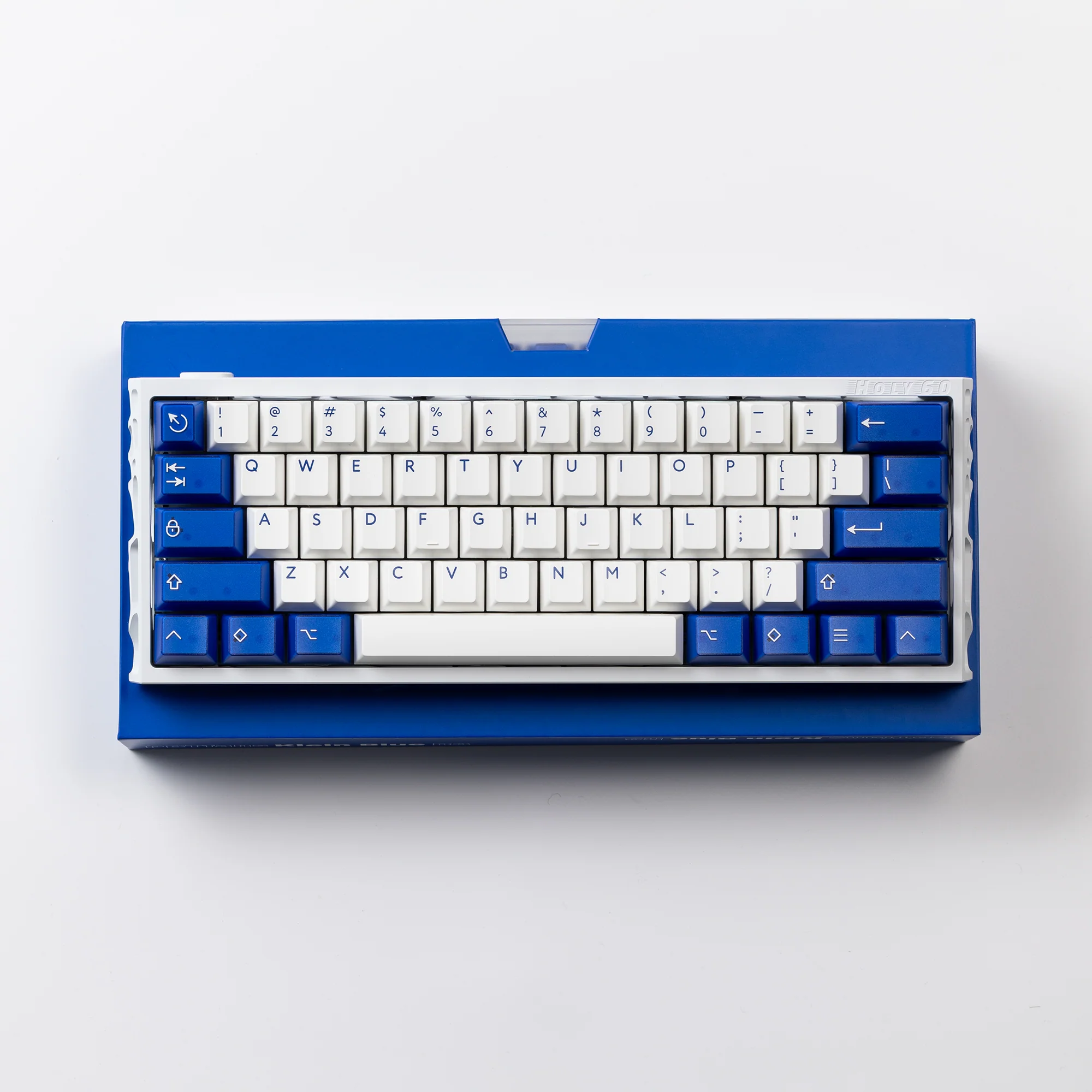 Ready to use Holy60 Keyboard with PBTfans Klein Blue R3 - Image 9