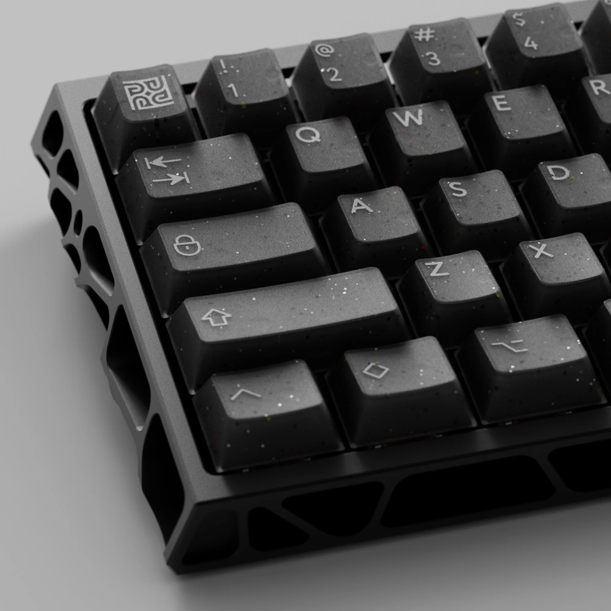 Ready to use Holy60 Keyboard with PBTfans Neon R2 Glitter Base - Image 4